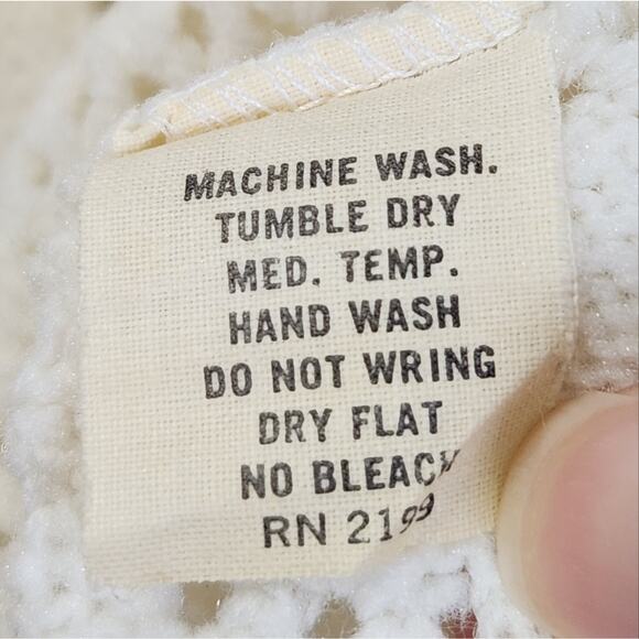 VINTAGE crochet capelet off-white JCPenney Fashions - Picture 4 of 6